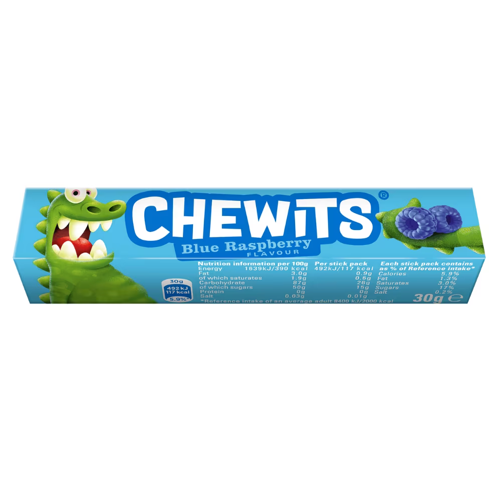 Chewits Blue Raspberry Flavour