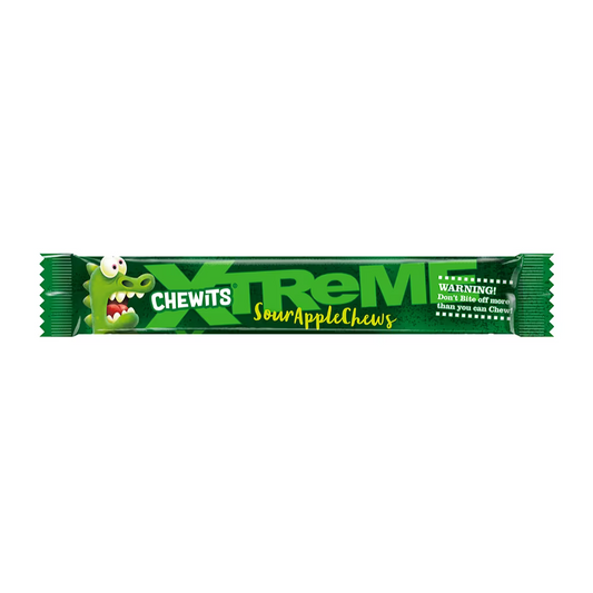 Chewits Xtreme Extremely Sour Apple Chews